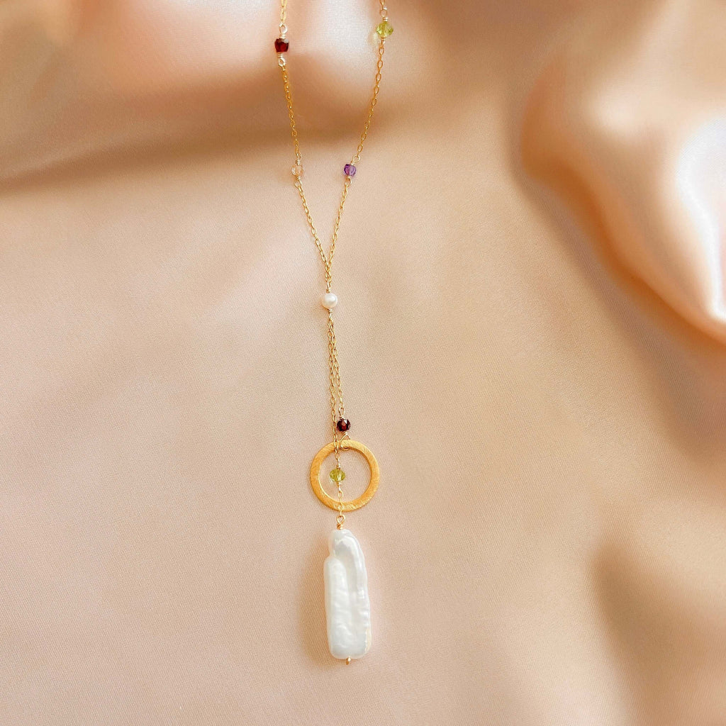 Stick Pearl Ballet Necklace